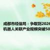 成都市经信局：争取到2026年成都机器人关联产业规模突破500亿元