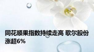 同花顺果指数持续走高 歌尔股份涨超6%