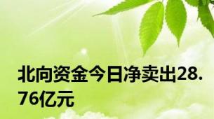 北向资金今日净卖出28.76亿元