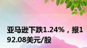 亚马逊下跌1.24%，报192.08美元/股