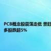 PCB概念股震荡走低 景旺电子等多股跌超5%