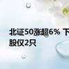 北证50涨超6% 下跌个股仅2只