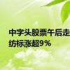 中字头股票午后走高 中纺标涨超9%