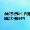 中船系板块午后回暖 中国动力涨超4%