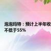 泡泡玛特：预计上半年收入增长不低于55%