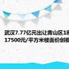 武汉7.77亿元出让青山区1宗宅地，17500元/平方米楼面价创板块新高