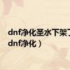 dnf净化圣水下架了吗（dnf净化）