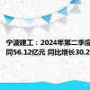 宁波建工：2024年第二季度新签合同56.12亿元 同比增长30.27%