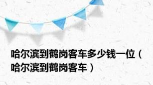 哈尔滨到鹤岗客车多少钱一位（哈尔滨到鹤岗客车）