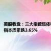 美股收盘：三大指数集体收跌 纳指本周累跌3.65%