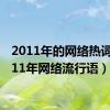 2011年的网络热词（2011年网络流行语）