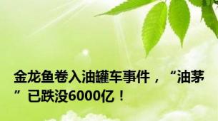 金龙鱼卷入油罐车事件，“油茅”已跌没6000亿！