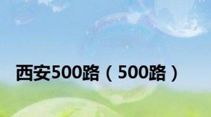 西安500路（500路）