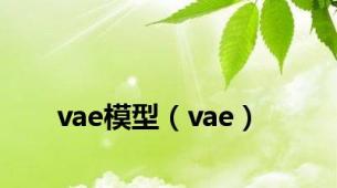 vae模型（vae）