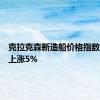 克拉克森新造船价格指数较年初上涨5%