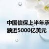 中国信保上半年承保金额近5000亿美元