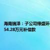 海南瑞泽：子公司绿盛环保获8154.28万元补偿款