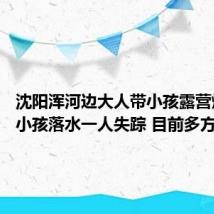 沈阳浑河边大人带小孩露营烧烤 三小孩落水一人失踪 目前多方搜救中