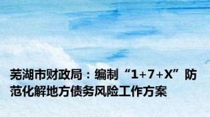 芜湖市财政局：编制“1+7+X”防范化解地方债务风险工作方案