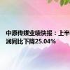 中原传媒业绩快报：上半年净利润同比下降25.04%