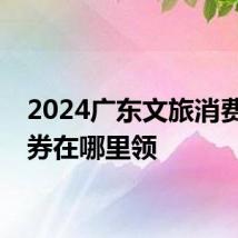 2024广东文旅消费补贴券在哪里领