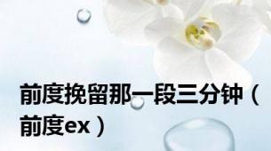 前度挽留那一段三分钟（前度ex）