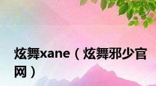 炫舞xane（炫舞邪少官网）