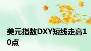 美元指数DXY短线走高10点