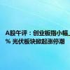 A股午评：创业板指小幅上涨0.1% 光伏板块掀起涨停潮