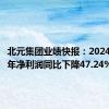 北元集团业绩快报：2024年上半年净利润同比下降47.24%