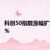 科创50指数涨幅扩大至1%