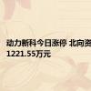 动力新科今日涨停 北向资金买入1221.55万元