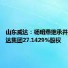 山东威达：杨明燕继承并受让威达集团27.1429%股权