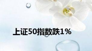 上证50指数跌1%