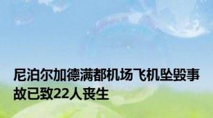 尼泊尔加德满都机场飞机坠毁事故已致22人丧生