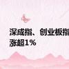 深成指、创业板指双双涨超1%