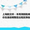 上海航交所：本周澳新航线市场运价在连续调整后出现反弹走势