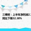 三棵树：上半年净利润2.1亿元，同比下降32.38%