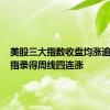 美股三大指数收盘均涨逾1% 道指录得周线四连涨