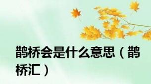 鹊桥会是什么意思（鹊桥汇）