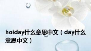 hoiday什么意思中文（day什么意思中文）