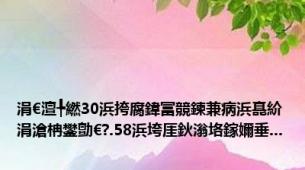 涓€澶╄繎30浜挎腐鍏冨競鍊兼病浜嗭紒涓滄柟鐢勯€?.58浜垮厓鈥滃垎鎵嬭垂...