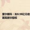 爱尔眼科：拟8.98亿元收购35家医院部分股权