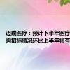 迈瑞医疗：预计下半年医疗设备采购招标情况环比上半年将有所改善