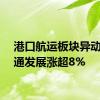 港口航运板块异动，海通发展涨超8%