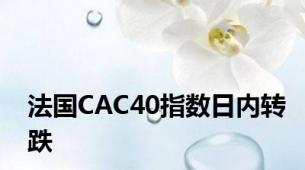 法国CAC40指数日内转跌