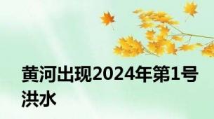 黄河出现2024年第1号洪水