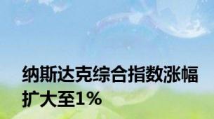 纳斯达克综合指数涨幅扩大至1%