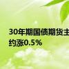 30年期国债期货主力合约涨0.5%