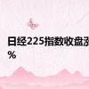 日经225指数收盘涨0.15%